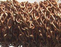 1 Meter of 7x4mm Antique Copper Chain